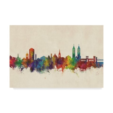 Michael Tompsett 'Kassel Germany Skyline' Canvas Art,12x19